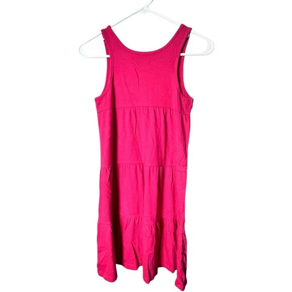 Old Navy Kids Vibrant Pink Sleeveless Elastic Stretchy Strap  Dress Sz L (10-12) - Picture 2 of 4